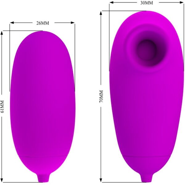 Pretty Love — Air Pulse Stimulator, Silicone, Purple — Clitoral Stimulators — view 5