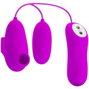 Pretty Love — Air Pulse Stimulator, Silicone, Purple — Clitoral Stimulators
