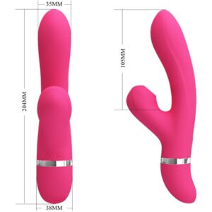 Pretty Love Willow — Rabbit Vibrator, Magenta — Air Pulse Vibrators — view 3