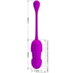Pretty Love Callieri — Vibrating Egg, Remote Control, Purple — Clitoral Stimulators — view 2