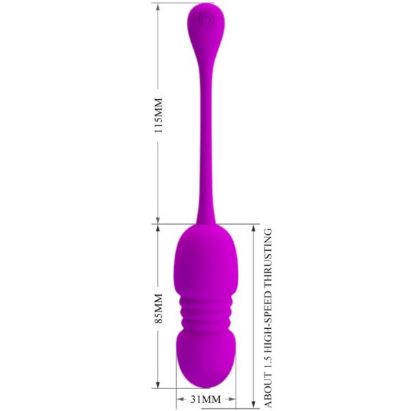 Pretty Love Callieri — Vibrating Egg, Remote Control, Purple — Clitoral Stimulators — view 2
