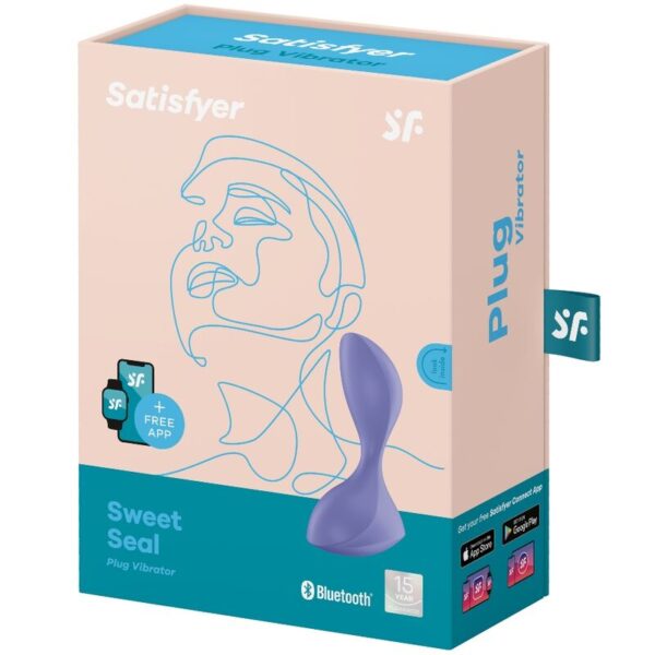 Satisfyer Sweet Seal — Vibrating Butt Plug, Waterproof, Violet — Anal — view 4