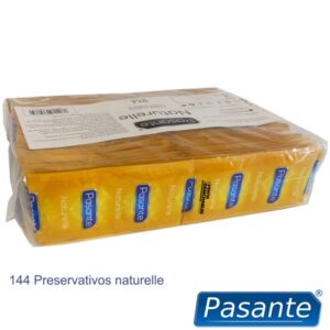 Pasante Naturelle — Condoms, 144 Pack, Bag — Bulk Condom Packs