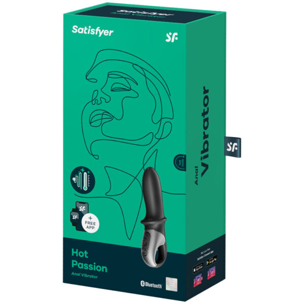 Satisfyer Hot Passion — Anal Vibrator, Heated, Black — view 2