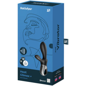 Satisfyer Heat Climax+ — Anal Vibrator, Heated, Black — view 2