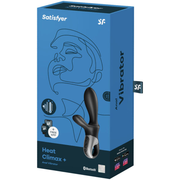 Satisfyer Heat Climax+ — Anal Vibrator, Heated, Black — view 2