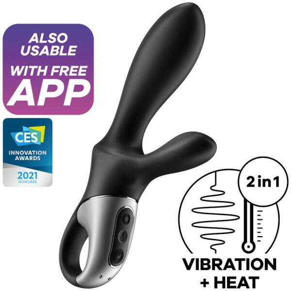 Satisfyer Heat Climax+ — Anal Vibrator, Heated, Black