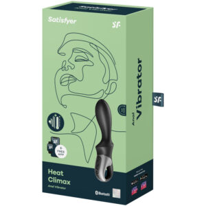 Satisfyer Heat Climax — Anal Vibrator, Heated, Black — view 3