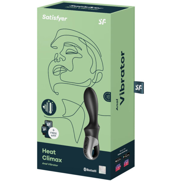 Satisfyer Heat Climax — Anal Vibrator, Heated, Black — view 3