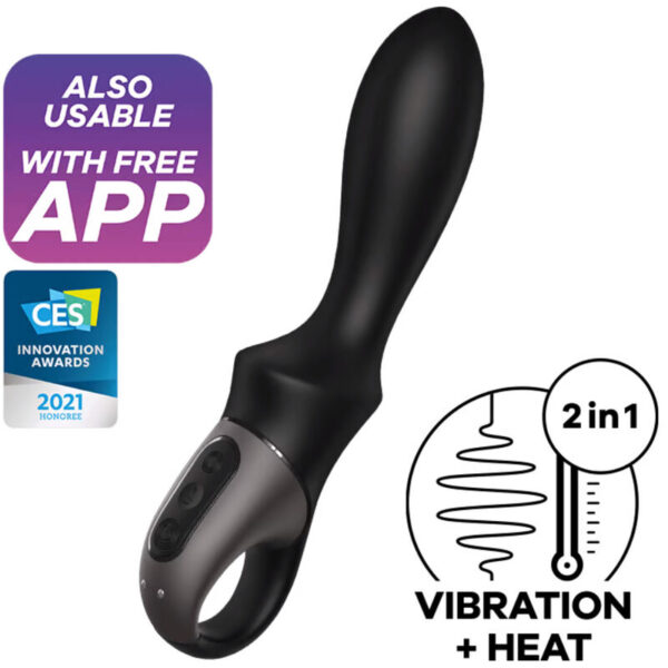 Satisfyer Heat Climax — Anal Vibrator, Heated, Black