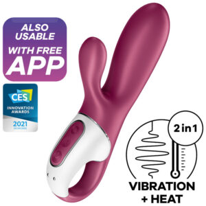 Satisfyer Hot Bunny — Rabbit Vibrator, Heated — App-Controlled Sex Toys
