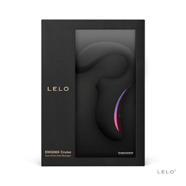 LELO Enigma Cruise — Rabbit Vibrator, Sonic, Black — Air Pulse Vibrators — view 5