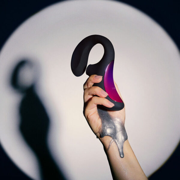 LELO Enigma Cruise — Rabbit Vibrator, Sonic, Black — Air Pulse Vibrators — view 6