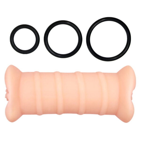 Crazy Bull Emma Double — Vibrating Masturbator, Natural — Vibrating Strokers — view 3