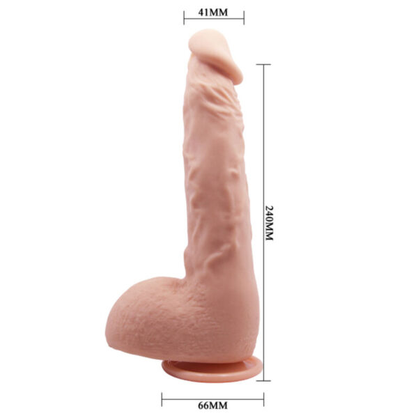 Baile Jason — Realistic Dildo, Suction Cup, 24 cm, Natural — Dildos — view 2