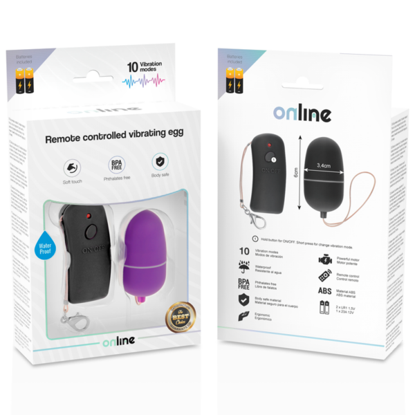 Online — Vibrating Egg, Waterproof, Purple — Clitoral Stimulators — view 4