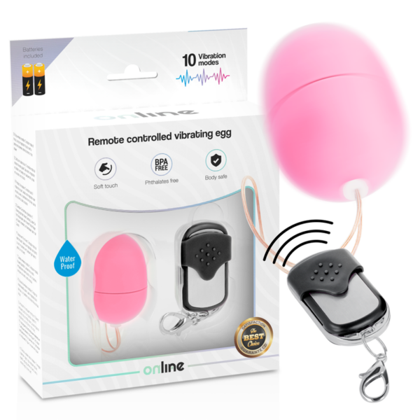 Online — Vibrating Egg, Waterproof, S, Pink — Remote Control Vibrators — view 5