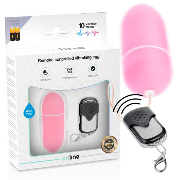 Online — Vibrating Egg, Waterproof, L, Pink — Remote Control Vibrators — view 3