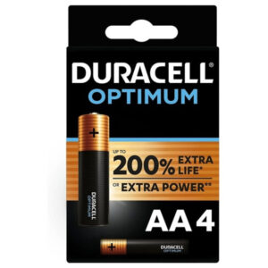 Duracell Optimum AA LR6 — Batteries, 4 Pack — Batteries & Spare Parts