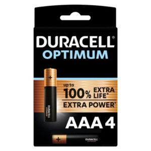 Duracell Optimum AAA LR03 — Batteries, 4 Pack — Batteries & Spare Parts