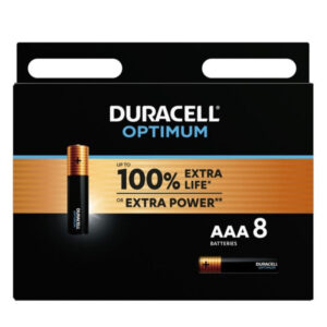 Duracell Optimum AAA LR03 — Batteries, 8 Pack — Batteries & Spare Parts