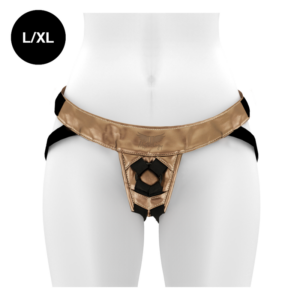 Mythology Fantasy — Strap-On Harness, Vegan, L/XL, Bronze — Strap-On Accessories