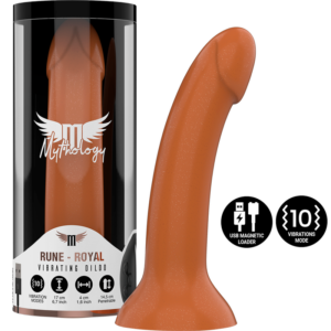 Mythology Rune Royal M — Vibrating Dildo, Suction Cup, 17 cm — Dildos