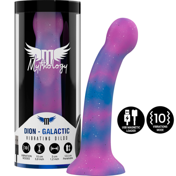 Mythology Dion Galactic S — Vibrating Dildo, Suction Cup, 15 cm — Dildos