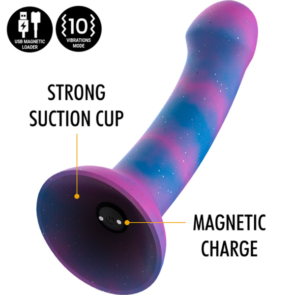 Mythology Dion Galactic M — Vibrating Dildo, Suction Cup, 18 cm — Dildos — view 3