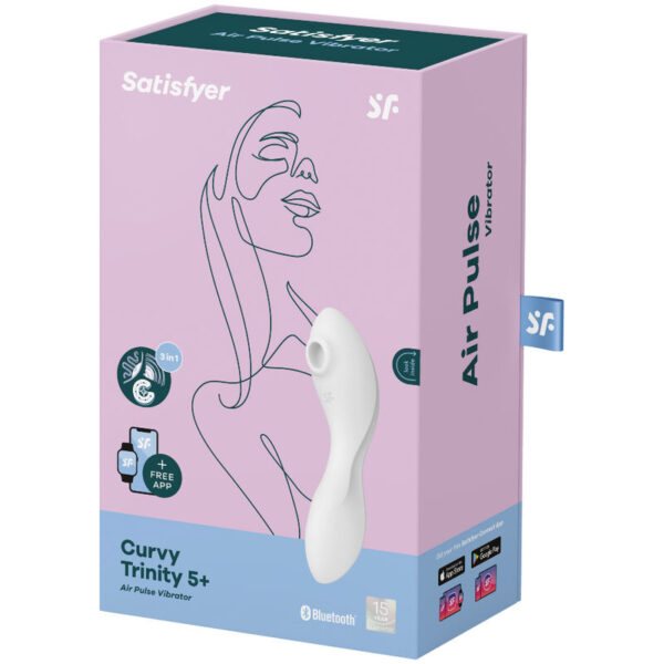 Satisfyer Curvy Trinity 5+ — Air Pulse Stimulator, App-Controlled — Air Pulse Vibrators — view 3