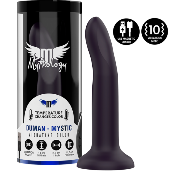 Mythology Duman Mystic S — Vibrating Dildo, Suction Cup, 14 cm — Dildos