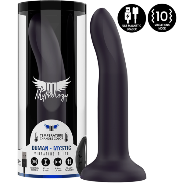 Mythology Duman Mystic L — Vibrating Dildo, Suction Cup, 20 cm — Dildos