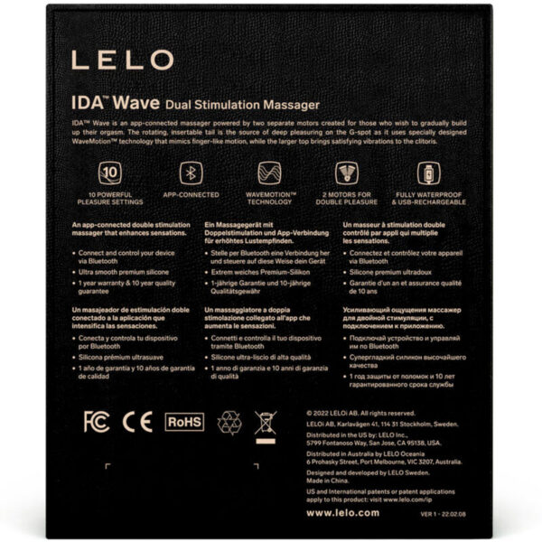 LELO Ida Wave — Couples Vibrator, App-Controlled, Coral — App-Controlled Sex Toys — view 4