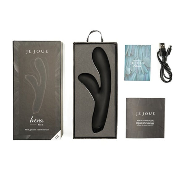 Je Joue Hera Flex — Rabbit Vibrator, Rechargeable, Black — Clitoral Stimulators — view 4