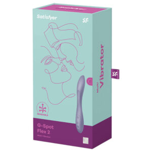Satisfyer G-Spot Flex 2 — Vibrator, Rechargeable, Purple — Clitoral Stimulators — view 3