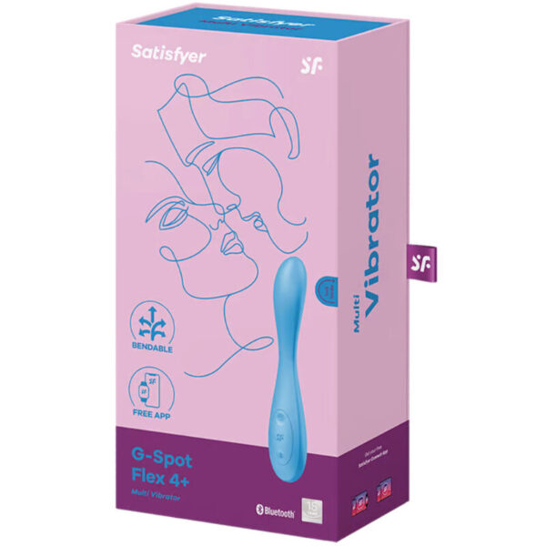 Satisfyer G-Spot Flex 4+ — G-Spot Vibrator, App-Controlled, Blue — App-Controlled Sex Toys — view 3
