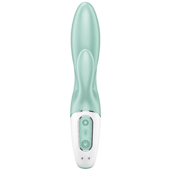 Satisfyer Air Pump Bunny 5+ — Rabbit Vibrator, Green — App-Controlled Sex Toys — view 2
