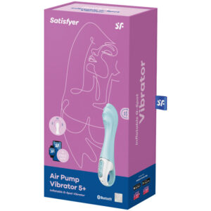 Satisfyer Air Pump Vibrator 5+ — G-Spot Vibrator, Blue — App-Controlled Sex Toys — view 4