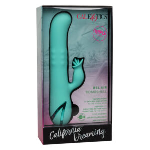 CalExotics Bel Air Bombshell — Rabbit Vibrator, Light Green — G-Spot Vibrators — view 4