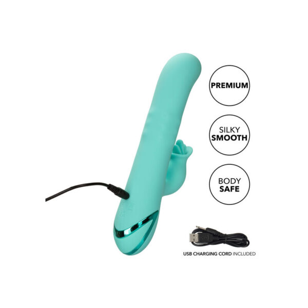 CalExotics Bel Air Bombshell — Rabbit Vibrator, Light Green — G-Spot Vibrators — view 6