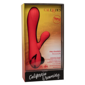 CalExotics Palisades Passion — Rabbit Vibrator, Heated, Red — G-Spot Vibrators — view 3