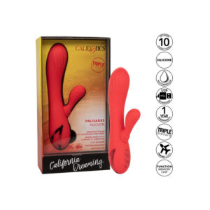 CalExotics Palisades Passion — Rabbit Vibrator, Heated, Red — G-Spot Vibrators — view 4