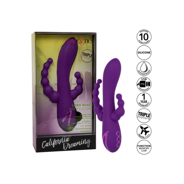 CalExotics Long Beach Bootylicious — Vibrator, Purple — Hi-Tech Vibrators — view 5