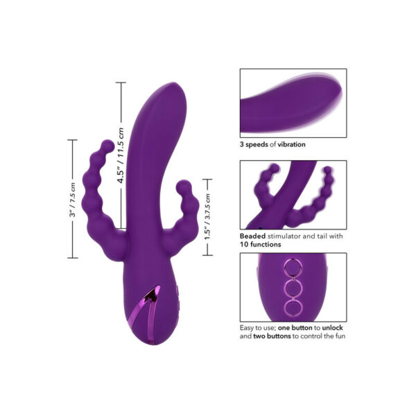 CalExotics Long Beach Bootylicious — Vibrator, Purple — Hi-Tech Vibrators — view 7