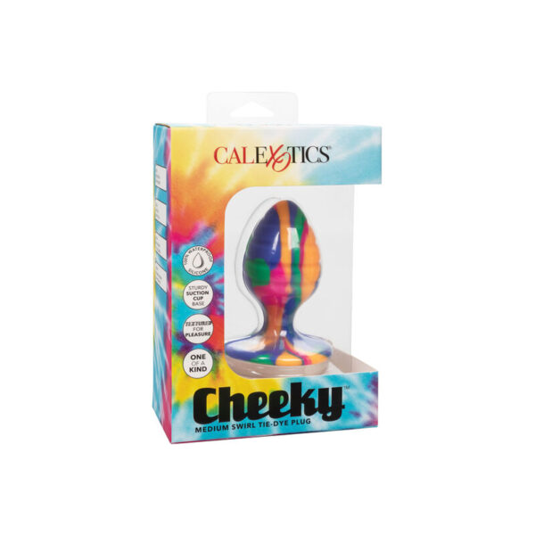 CalExotics Cheeky Medium Swirl — Butt Plug, Silicone, 5 cm — Anal — view 4