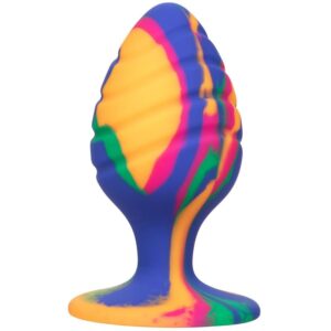 CalExotics Cheeky Large Swirl — Butt Plug, Silicone, 7.5 cm — Anal