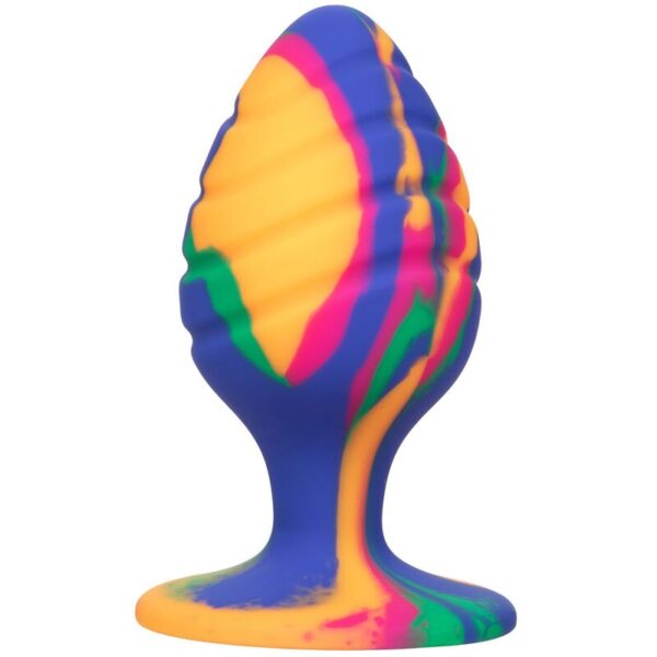 CalExotics Cheeky Large Swirl — Butt Plug, Silicone, 7.5 cm — Anal