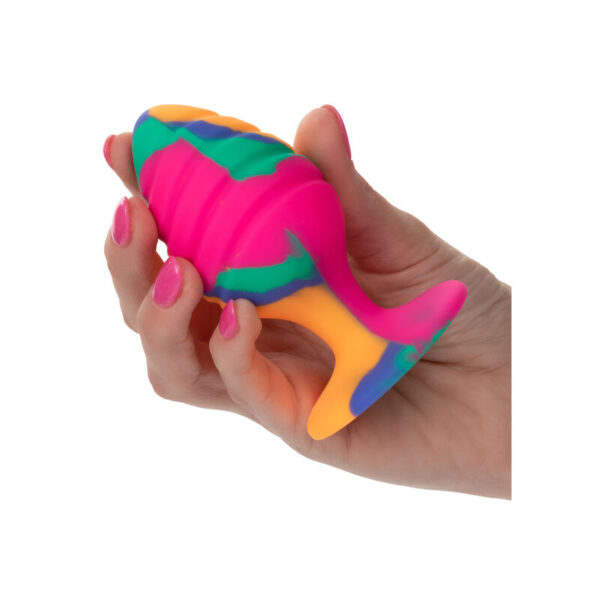 CalExotics Cheeky Large Swirl — Butt Plug, Silicone, 7.5 cm — Anal — view 2