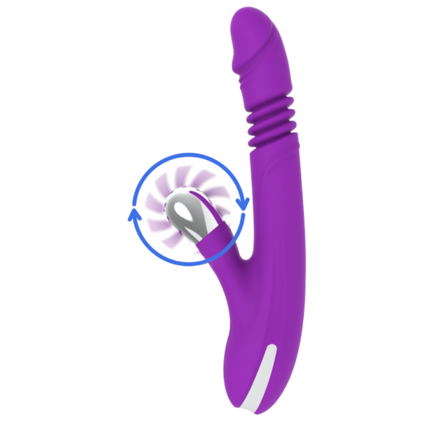 Fun Function Bunny Funny Up and Down 2.0 — Thrusting Vibrator — Clitoral Stimulators — view 3