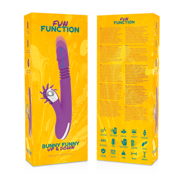 Fun Function Bunny Funny Up and Down 2.0 — Thrusting Vibrator — Clitoral Stimulators — view 8